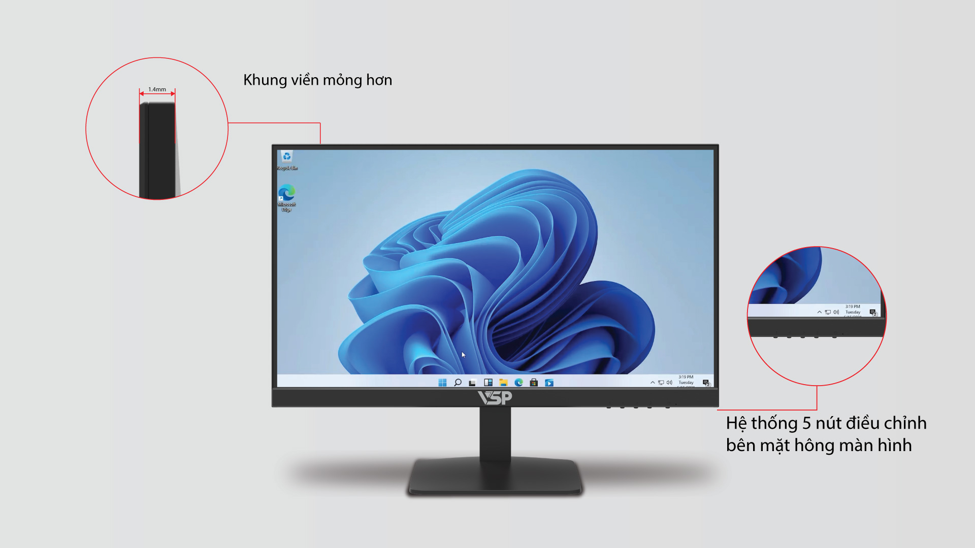 Monitor Led Cong Màn hình 24 inch led Monitor VE2421W – Công Ty TNHH Công Nghệ VnComputer